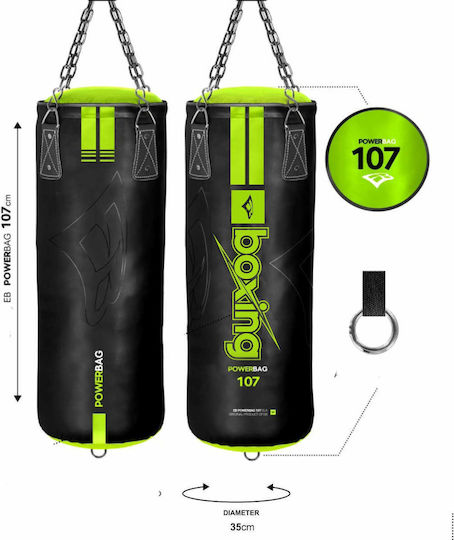 eBoxing Eb Pu Power Bag mit Höhe 107cm Schwarz