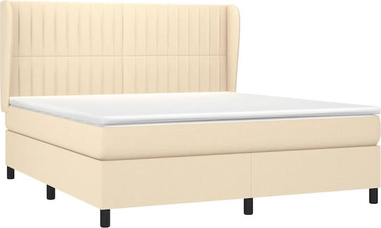 Bett Übergröße Mit Stoff bezogen Blue mit Latten & Matratze 160x200cm