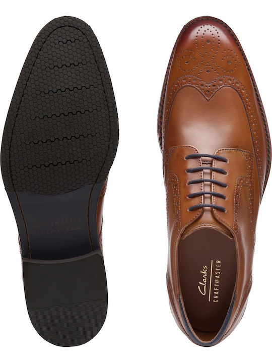 Leder Herren Oxfords Rot