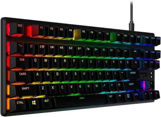 HyperX Alloy Origins Core PBT Gaming Mechanical Keyboard Tenkeyless with HyperX Aqua switches and RGB lighting (English US)