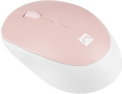 Natec Harrier 2 Ασύρματο Bluetooth Ποντίκι White/Pink