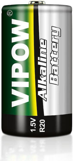 Vipow Αλκαλικές Μπαταρίες D 1.5V 2τμχ