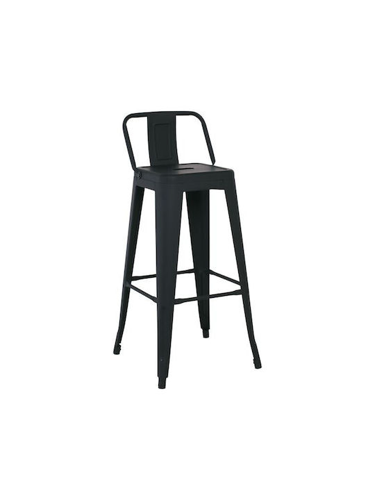 Scaun Metalic Pentru Bar Exterior Relix Negru 44x44x96cm