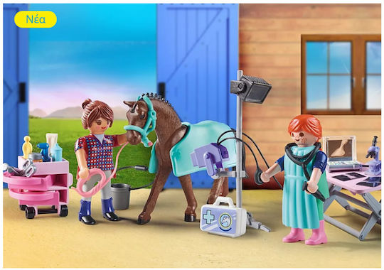 Playmobil Land Tierarztpraxis für Pferde für 4-10 Jahre
