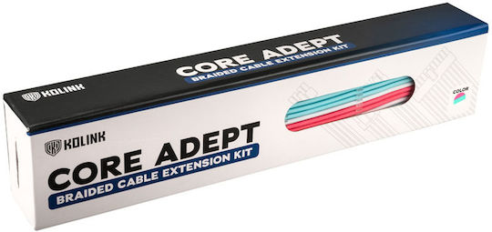 Kolink Core Adept Braided Cable Extension Kit Peripheral - Peripheral Cable Πολύχρωμο COREADEPT-EK-BBP
