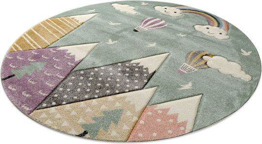 Tzikas Carpets 24192-040 Детски Килим Път Светлосин 160x160см Дебелина 13мм