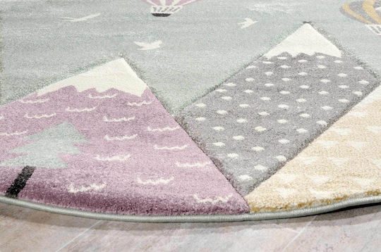 Tzikas Carpets 24192-040 Covor Pentru Copii Drumul Albastru Deschis 160x160cm Grosime 13mm