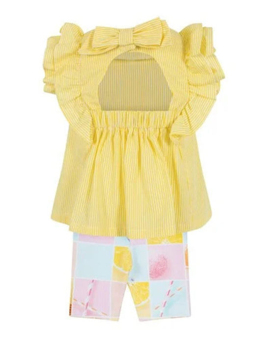 Lapin Kids Set with Leggings Summer 2pcs Yellow