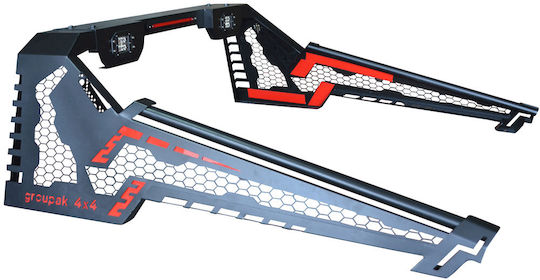 GroupAK Roll Bar Καρότσας Αυτοκινήτου για Toyota Hilux 2016+ & 2021+ 1τμχ