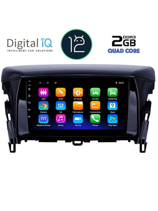 Digital IQ Car Audio System for Mitsubishi Eclipse Cross / Eclipse 2018+ (Bluetooth/USB/AUX/WiFi/GPS/Apple-Carplay/Android-Auto/CD) with Touch Screen 9"