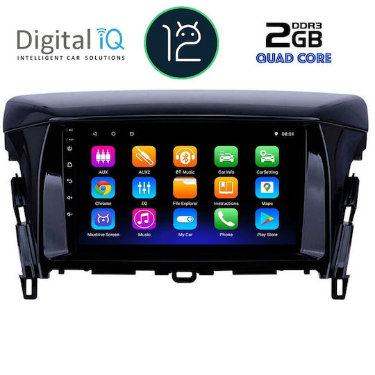 Digital IQ Car Audio System for Mitsubishi Eclipse Cross / Eclipse 2018+ (Bluetooth/USB/AUX/WiFi/GPS/Apple-Carplay/Android-Auto/CD) with Touch Screen 9"