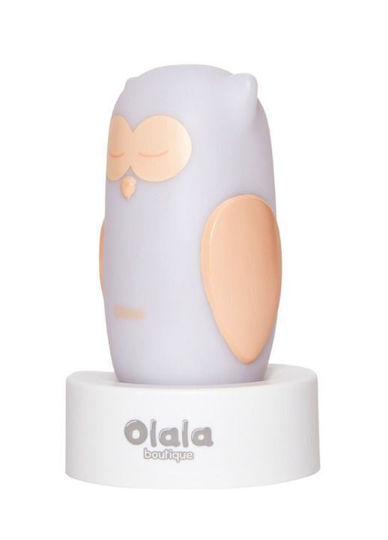 Olala LED Kinder Dekorative Lampe Owl Come Weiß 6x5x10εκ.