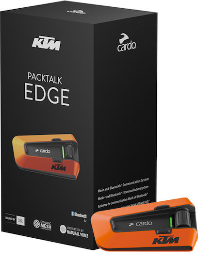 Cardo Packtalk Edge KTM Ενδοεπικοινωνία Μονή για Κράνος Μηχανής με Bluetooth