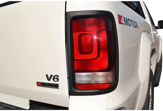 Rear Headlight Masks for Volkswagen Amarok Decorative Rear Light Grilles for VW Amarok Set Black
