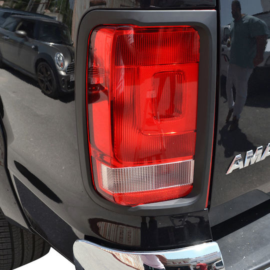Rear Headlight Masks for Volkswagen Amarok Decorative Rear Light Grilles for VW Amarok Set Black