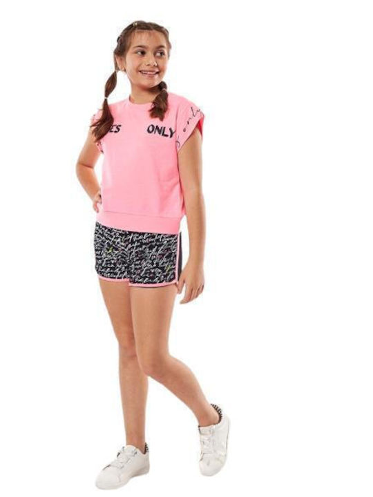 Εβίτα Kids Set with Shorts Summer 2pcs Pink