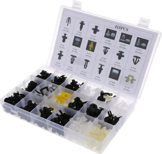 Car Plastic Clips 418pcs