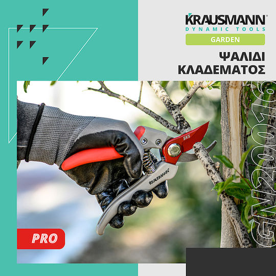 Krausmann Ψαλίδι Κλαδέματος Μήκους 20cm με Μέγιστη Διάμετρο Κοπής 20mm