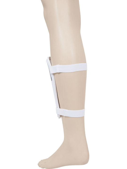 AMILA Hercules Adults Soccer Shin Protectors White Large 83177