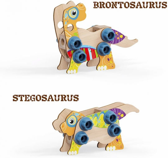 Quercetti Wooden Construction Toy Dino for Children 3+ years+ Years