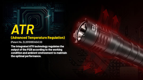 NiteCore LED IP68 с Максимална Яркост 3000лм P23i Черен