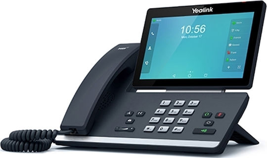 Yealink SIP-T58W με Κάμερα Ενσύρματο Τηλέφωνο IP 16 γραμμών Μαύρο