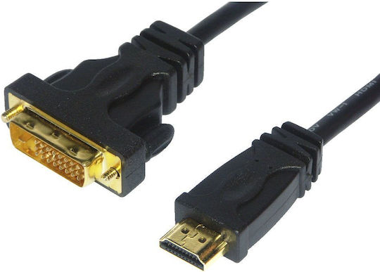 HAMA DVI-I Male to HDMI Male Cable 1.5m Black