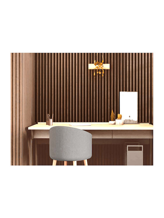3D Стенен Панел Пяна с Лепило Walnut/Тъмнокафяв Кафяв 290x12.2см