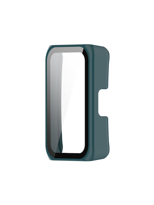 Sonique Schutz Tempered Glass Soniqu Plastikhülle mit Glas Dark Green für / Band 7