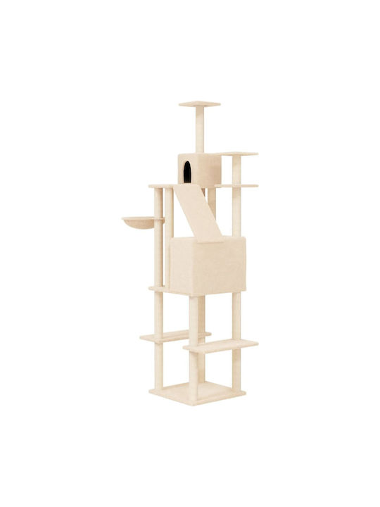 vidaXL Scratching Post Cat Trees Beige 90x64x201cm