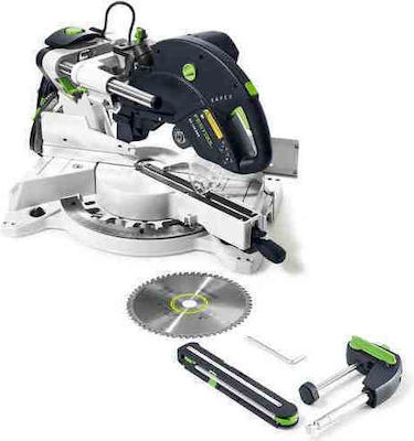 Festool KS 120 REB GB Electric Miter Saw Sliding with 1600W Power & Laser Cutting Guide