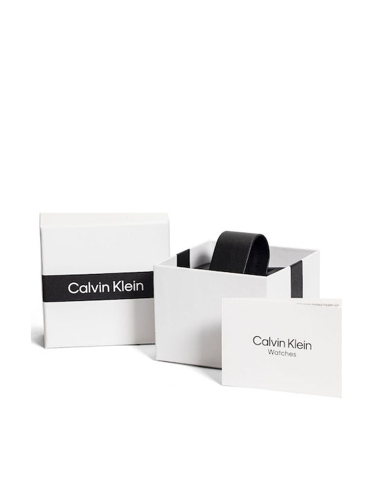 Calvin Klein Force Ανδρικό Ρολόι 44mm Χρονογράφος Μπαταρίας με Ασημί Μεταλλικό Μπρασελέ