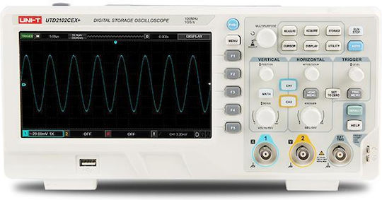 Uni-T UTD2102CEXPLUS Heat Rate Monitor Counter 100MHz with 2 Channels and 7" Screen