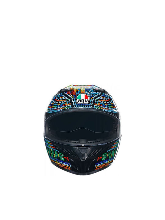AGV K3 Rossi Winter Test 2018 Motorcycle Helmet Full Face ECE 22.06 1590gr with Pinlock and Sunvisor