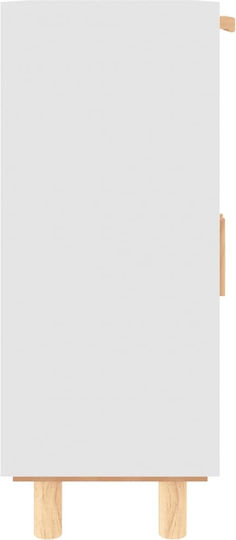 Мебели за съхранение дървен с чекмеджета Бежов 60x30x75см