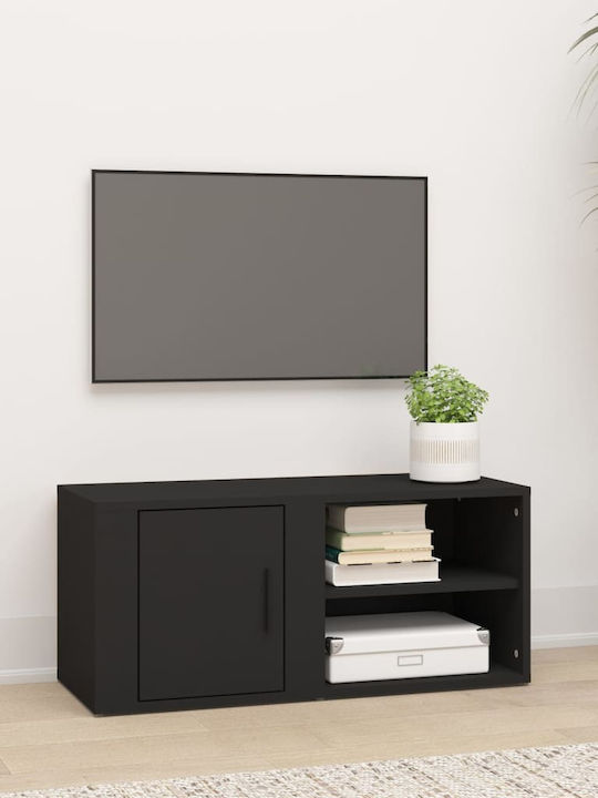 Particle Board TV Furniture Black L80xW31.5xH36cm