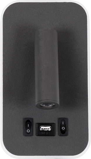GloboStar Lady-o Single LED Natural White Spot in Gray Color
