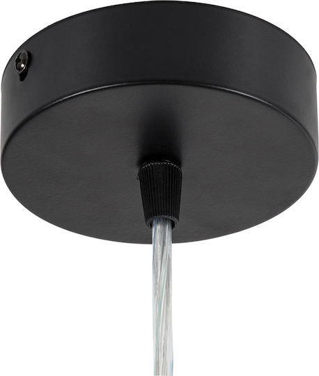 GloboStar Baron Lumini Suspendate Negru LED Cu Bianco Reglabil Lumină Cu Pantaloni Evazați 40x40cm