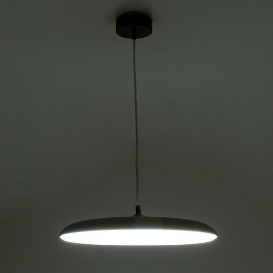 GloboStar Baron Lumini Suspendate Negru LED Cu Bianco Reglabil Lumină Cu Pantaloni Evazați 40x40cm