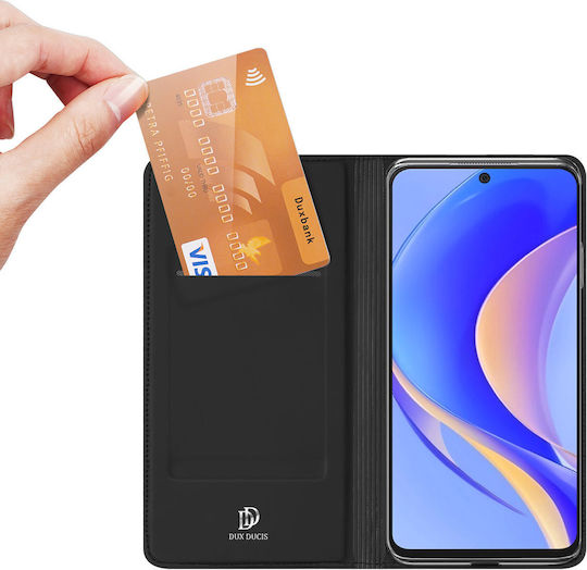 Dux Ducis Skin Pro Книга Изкуствена кожа Черен (Huawei Nova Y90)