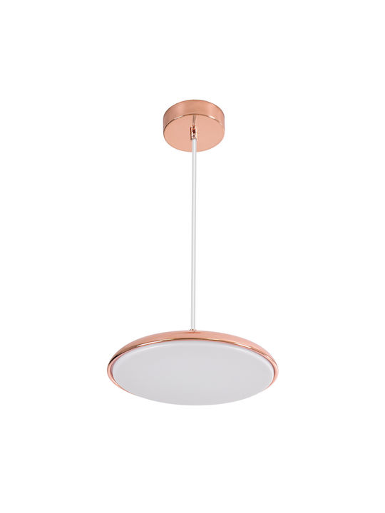 GloboStar Baron Lumini Suspendate Cupru LED Cu Bianco Reglabil Lumină Cu Pantaloni Evazați 25x25cm