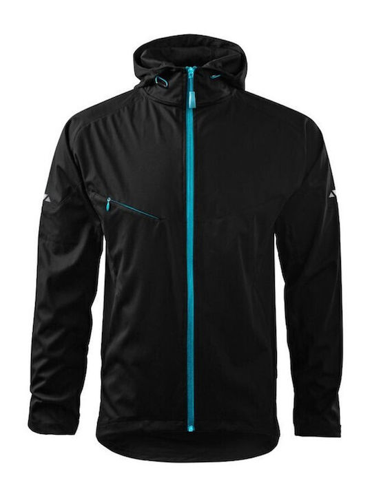 Malfini Men's Winter Softshell Jacket Waterproof and Windproof Black