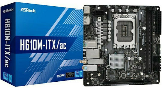 ASRock H610M-HVS Motherboard Micro ATX with Intel 1700 Socket