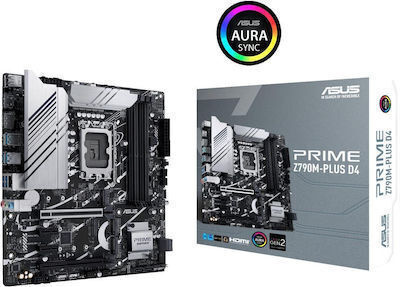 Asus Prime Z790M-PLUS D4 Дънна платка Micro ATX с Intel 1700 Сокет
