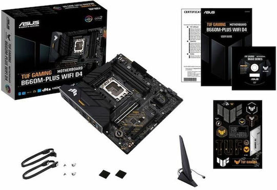 Asus TUF Gaming B660M-PLUS WiFi D4 Motherboard Micro ATX με Intel 1700 Socket 90MB1930-M0EAY0