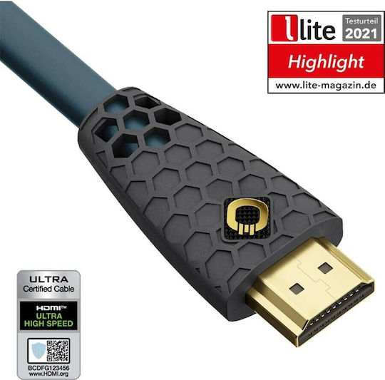Oehlbach Flex Evolution HDMI 2.1 Ultra High Speed 48Gbps 4K 120Hz HDR VRR Kabel HDMI-Stecker - HDMI-Stecker 3m Schwarz