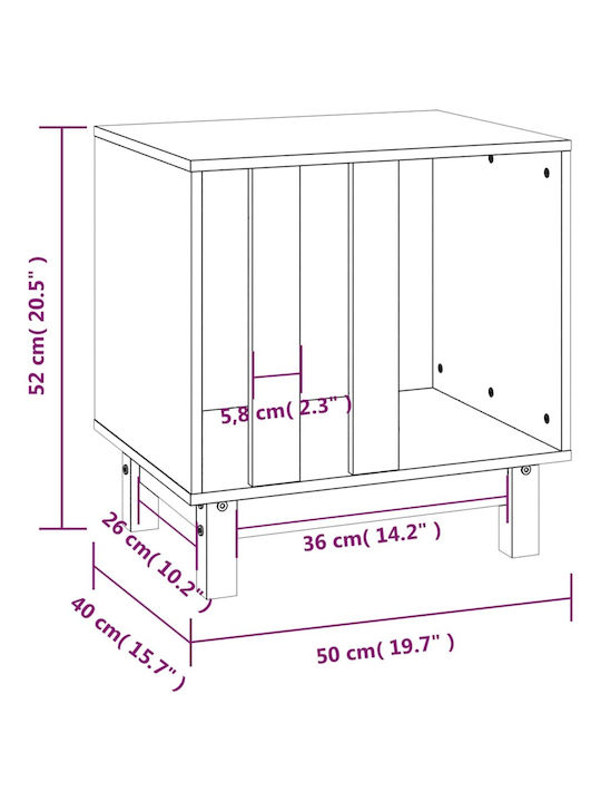 vidaXL Dog Bed Houses White 52x50cm