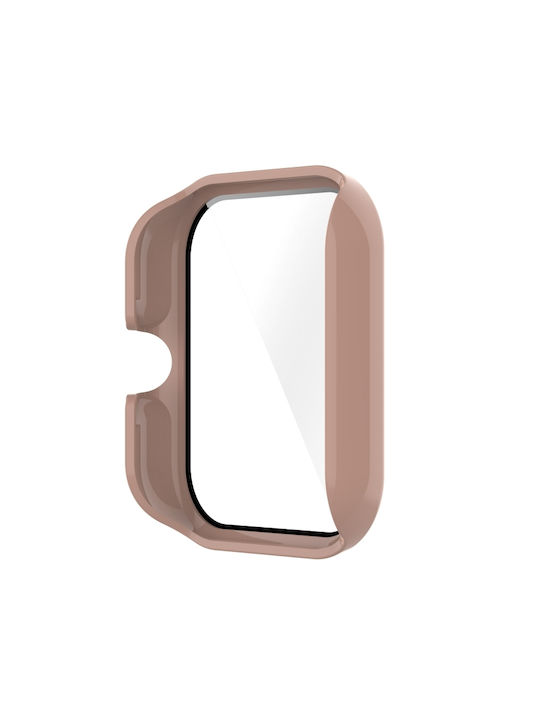 Plastikhülle mit Glas in Rosa Farbe für Amazfit GTS 3