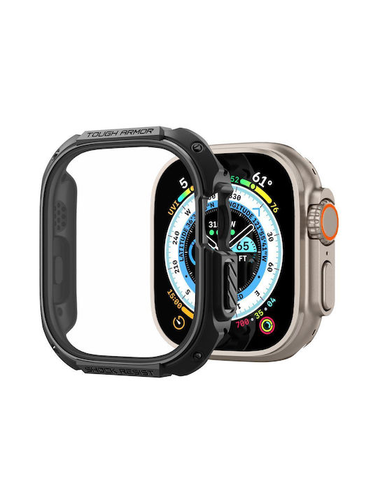 Spigen Tough Armor Plastic Case with Glass in Black color for Apple Watch Ultra Spigen Tough Armor Plastic Case with Glass in Black color for Apple Watch Ultra