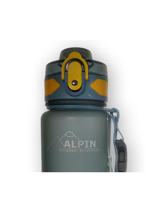 Alpin 1220BL Πλαστικό Παγούρι 500ml Γκρι